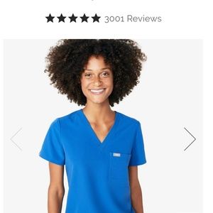 Figs Scrubs Set - Royal Blue